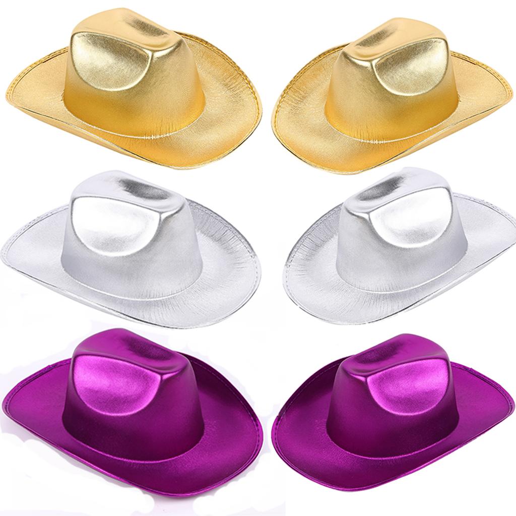Cowgirl Hat Ultra-flashing Cowboy Hat Aurora Neon for Music Festivals Sparkly Aurora Cowboy Hat All-match