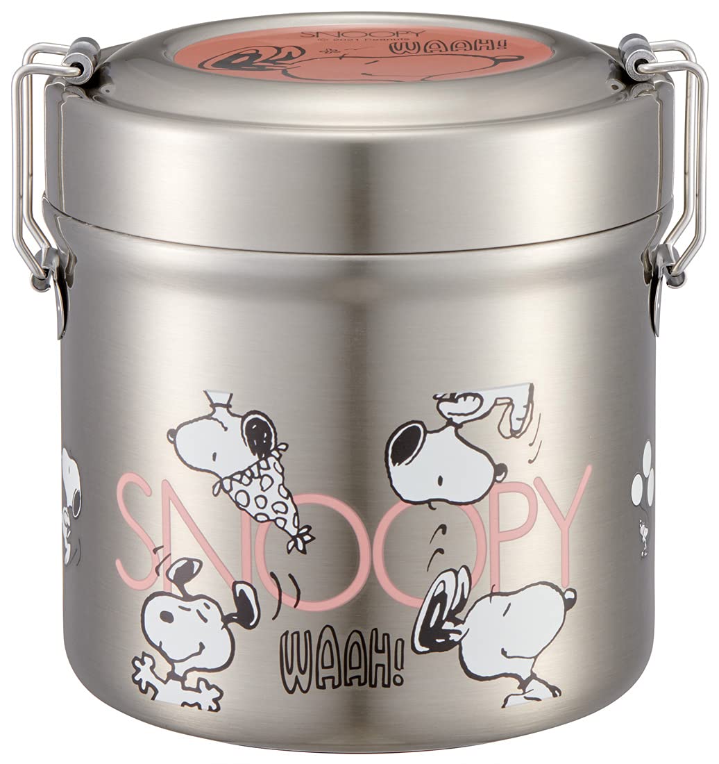 

Skater Antibacterial Insulated Lunch Bowl Stainless Snoopy Awesome Design Box, Shape, 600ml, Vacuum-Sealed, Steel, STLB1AG-A