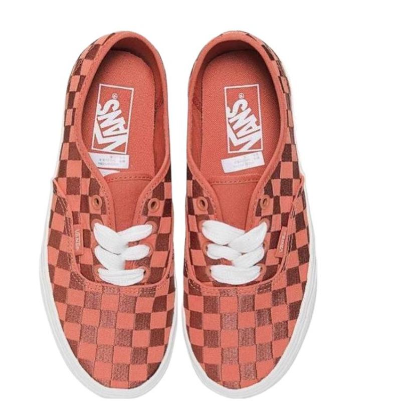 Vans Authentic 'Embroidered Checkerboard Orange' Sneakers VN0009PVORA