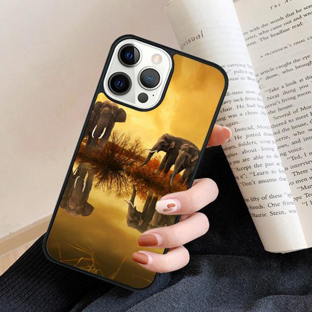 ADORABLE BABY ELEPHANT Phone Case Back Cover for iPhone 16 15 SE2020 14 13 11 12 Pro Max mini XS XR X PlusS Fundas Coque