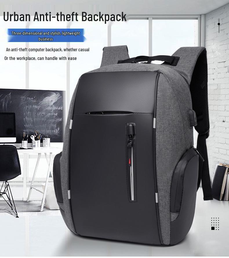 Multi-Function USB Travel Backpack: Large Capacity for Business & Casual Use