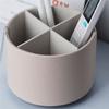 ABKY-Bathroom Organizer Leather Make Up Brush Sundry Storage Box Pen Holder Lipstick Holder Perfume Stand Jewelry Box