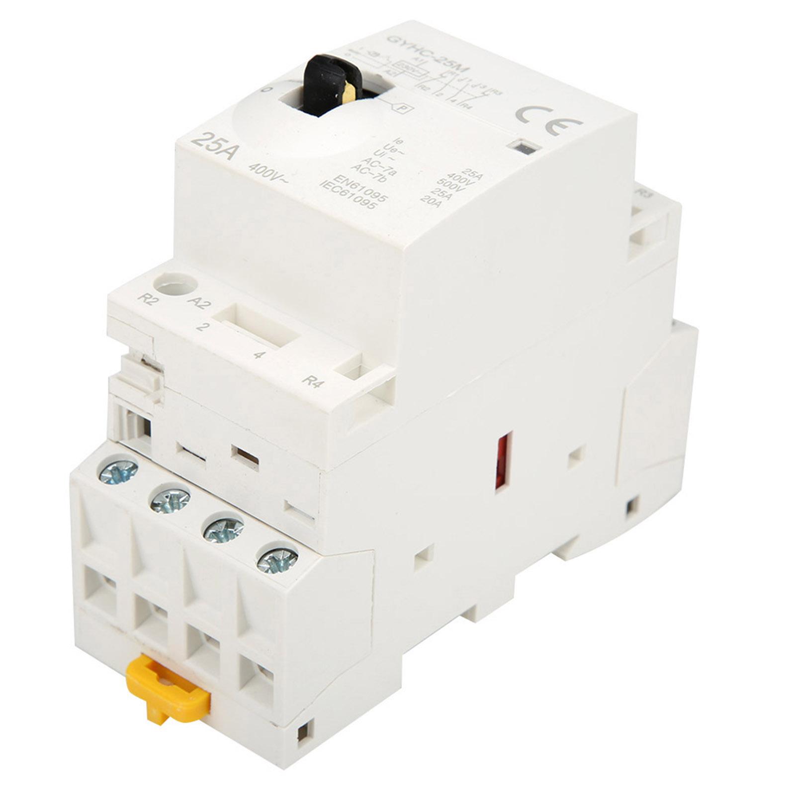 

4P 25A 220V 50Гц Побутовий контактор змінного струму на DIN-рейку з перемикачем ручного керування