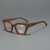 Neutral Fashion Full Frame Reading Glasses Cat Eye Large Frame Anti Blue Light Presbyopia Glasses HD Vision