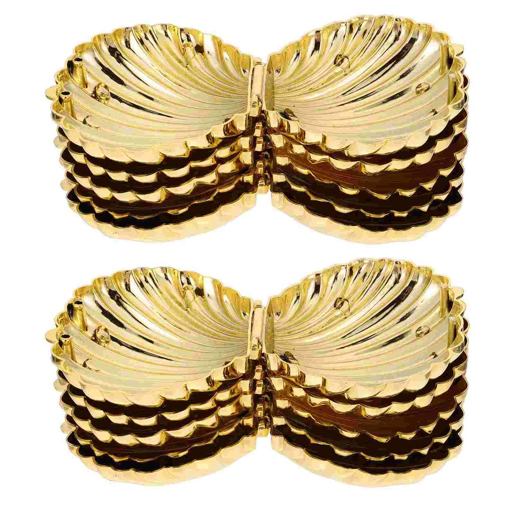 10Pcs Candy Box Favor Shell Shape Treats Box Wedding Supplies Biscuit Packaging Gift Container Party Trinkets Seashell Design