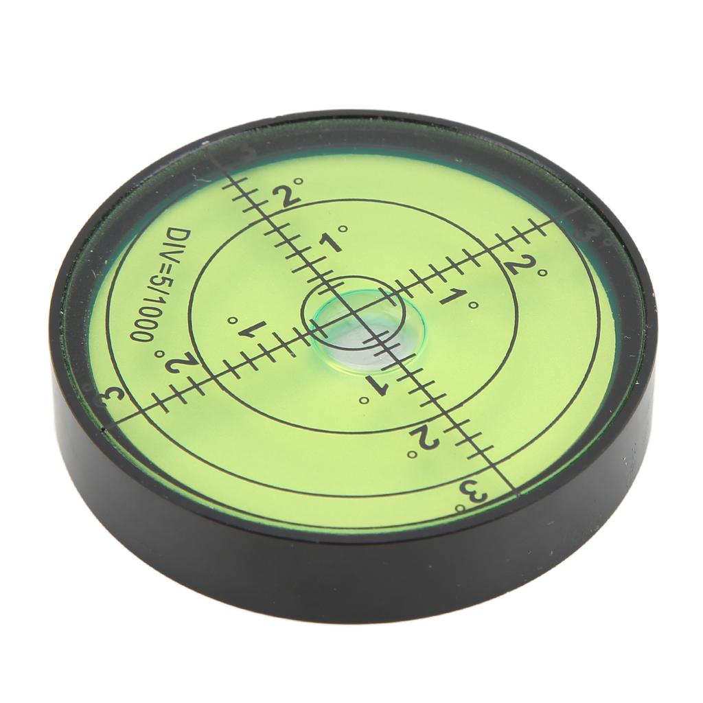 60x12mm High Precision Spirit Level Shock Resistant Durable Metal Circular Bubble Level