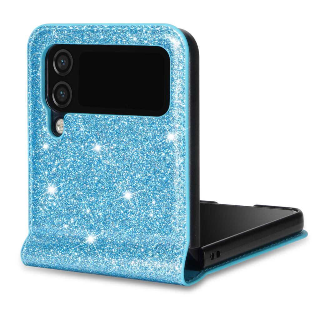 Suitable for Samsung Z Flip4 Mobile Phone Case Z Flip3 Glitter Star Card Anti-drop Protective Case 3rd Generation Folding