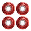 4Pcs RC Car Nuts M4 Aluminum Alloy 4mm Inner Diameter RC Car Accessory for 1   10 Remote Control VehicleRed