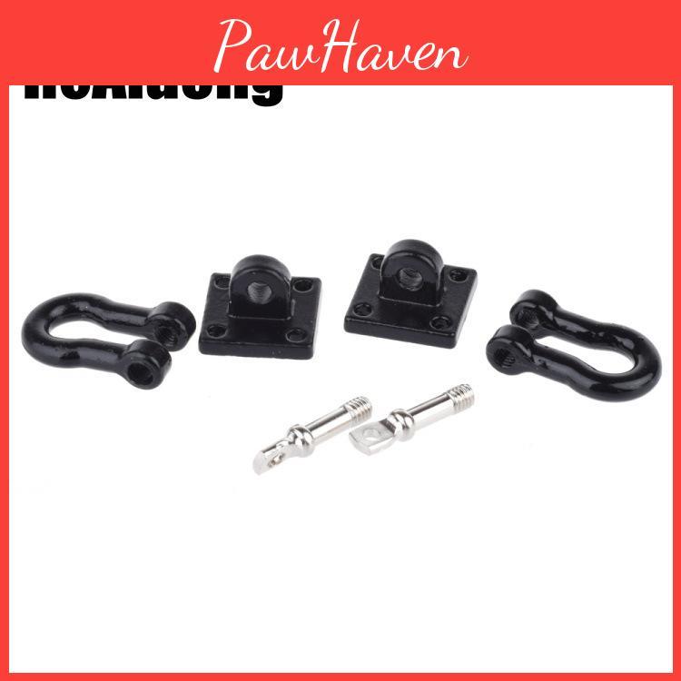 Premium Quality 2 Pcs Red Climbing Trailer Hook Buckle For 1/10 D90 Axial Scx10 Rc Cars