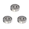 10pcs Groove Bearings Heavy Load Metal Sealed Miniature Bearing 7x19x6mm Carbon Steel Wear Resistant for Skateboard Scooter
