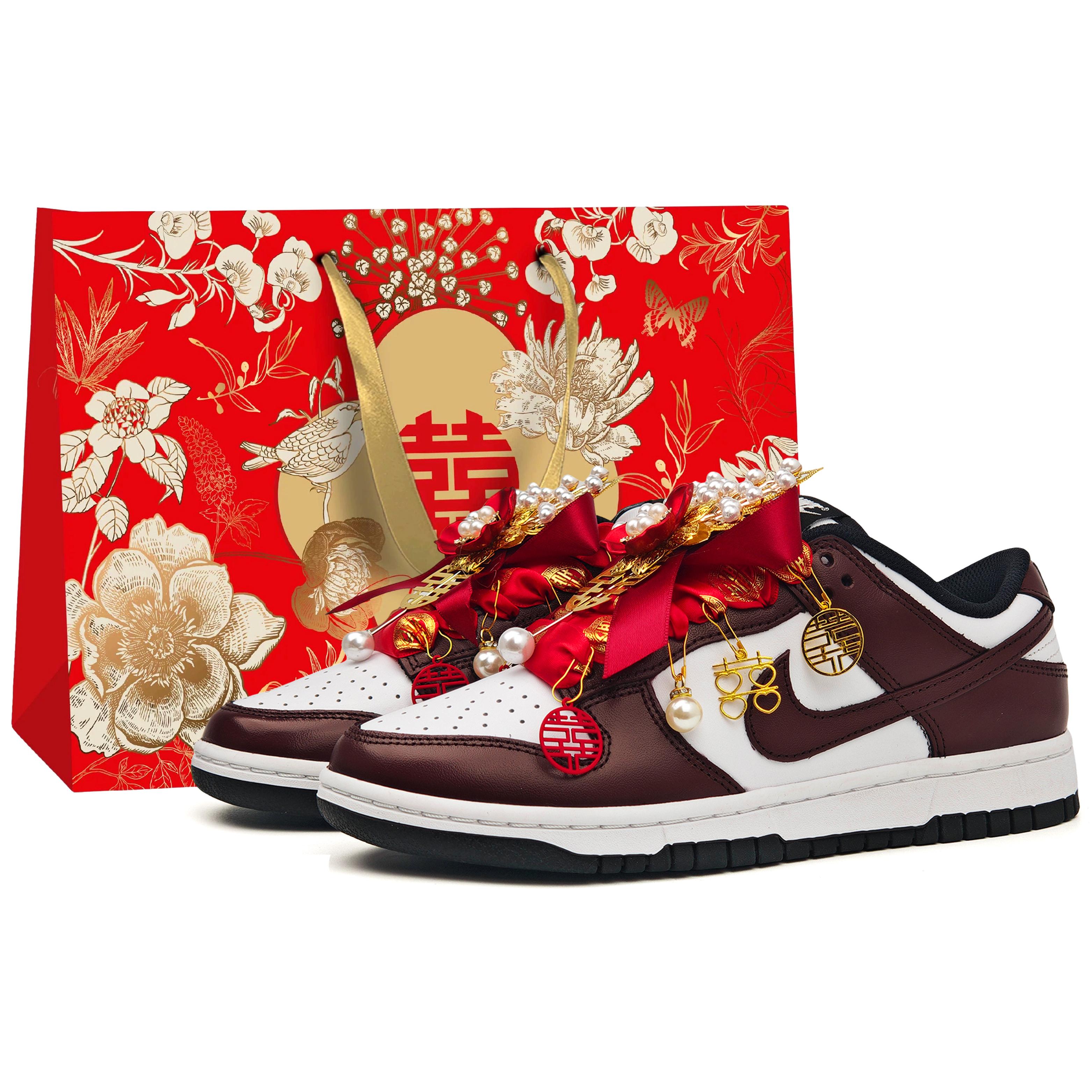 

Nike Dunk Wedding Shoes, Heart Fluttering, Trendy Slip Resistant Abrasion Resistant Slip Resistant Abrasion Resistant HF5441-100(Team20-S-BOX) 37.5