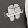 Bathroom Slipper Holder Wall Mounted Storage Rack Slipper Shoes Shelf One Piece Shoe Rack Space Saving Shelf Bathroom Hanging