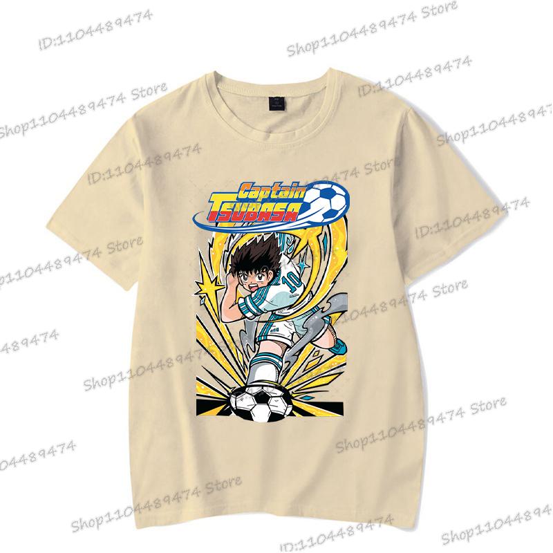 Comic Captain Tsubasa T-shirt Hip Hop Football Lover Gifts Short Sleeve T Shirt Cartoon Fashion Men Women Anime Streetwear