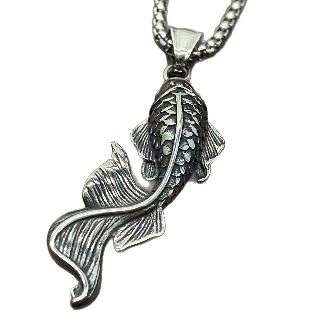 Retro Chinese Style Old Style Goldfish Koi Necklace for Women