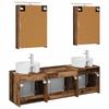 Bathroom Cabinet Set 5 pcs Reclaimed Wood Particleboard