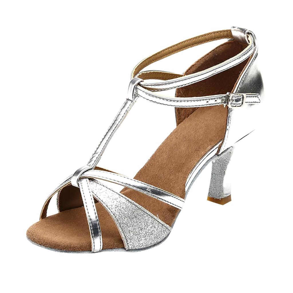 Kadın Moda Dans Rumba Vals Balo Balo Salonu Latin Salsa Dans Sandalet Ayakkabı