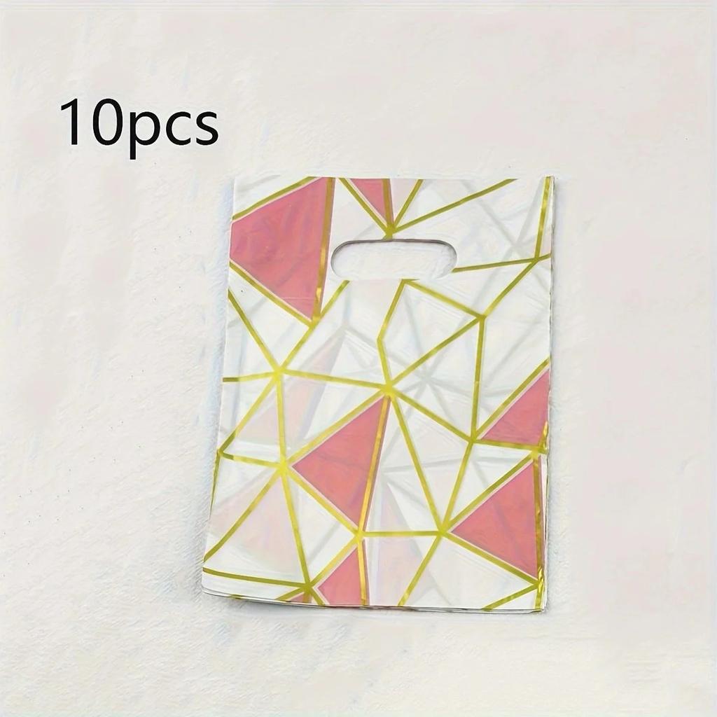 10pcs-Small and Fresh Jewelry Bags Art Gift Bags, Packaging Bags Gift Bags Boutique Department Store Packaging Bags