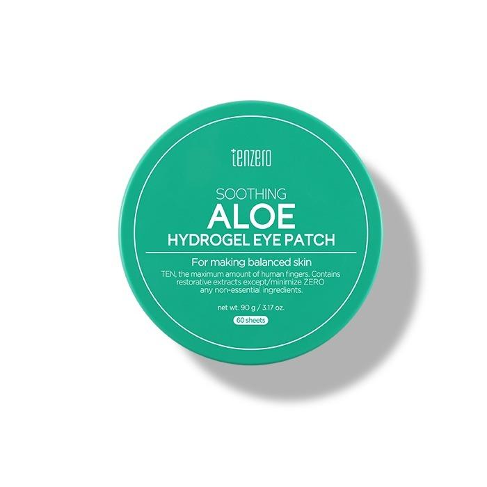 TENZERO Soothing Aloe Hydrogel Eye Patch - Calming & Cooling Moisture Care (60 Sheets, 90g)