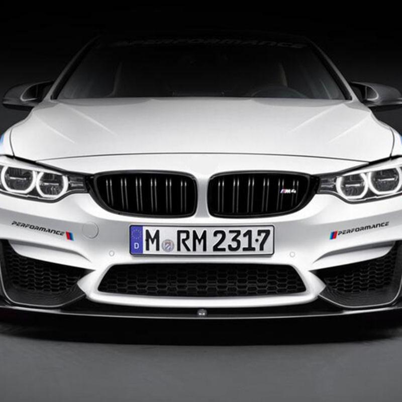 2PCS M Performance Bumper Windows Stickers Rear Trunk Decals For BMW X7 X3 X4 X5 X6 3 4 5 6 7 Series Z4 M M3 M5 M6 E38 E39 E46 E53 E60 E61 E64 E70 E71