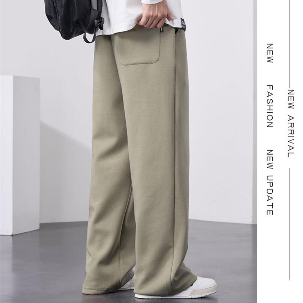 Herren Gerade Jogginghose Weiter Bein Baumwolle Trainingshose Kordelzug Buchstabe Sport Baggy Hose Lässige Lange Hosen Große Größe 8XL