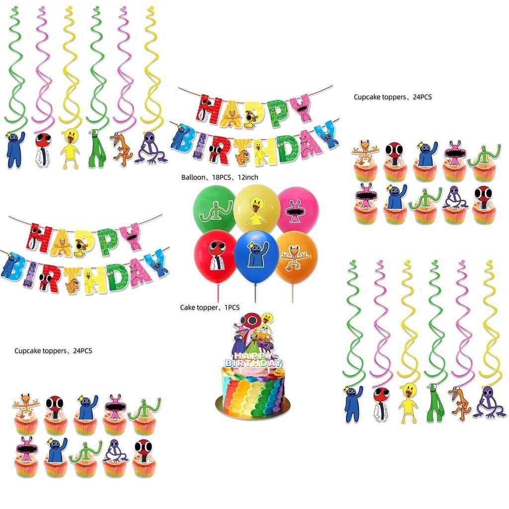 Vibrant Roblox Rainbow Friends Birthday Party Decorations Supplies Kit For Kids