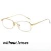 Fashionable Retro Artistic High-End Gold Wire Frame Glasses Elegant And Lightweight For Ladies Can Be Paired With Myopia Glasses