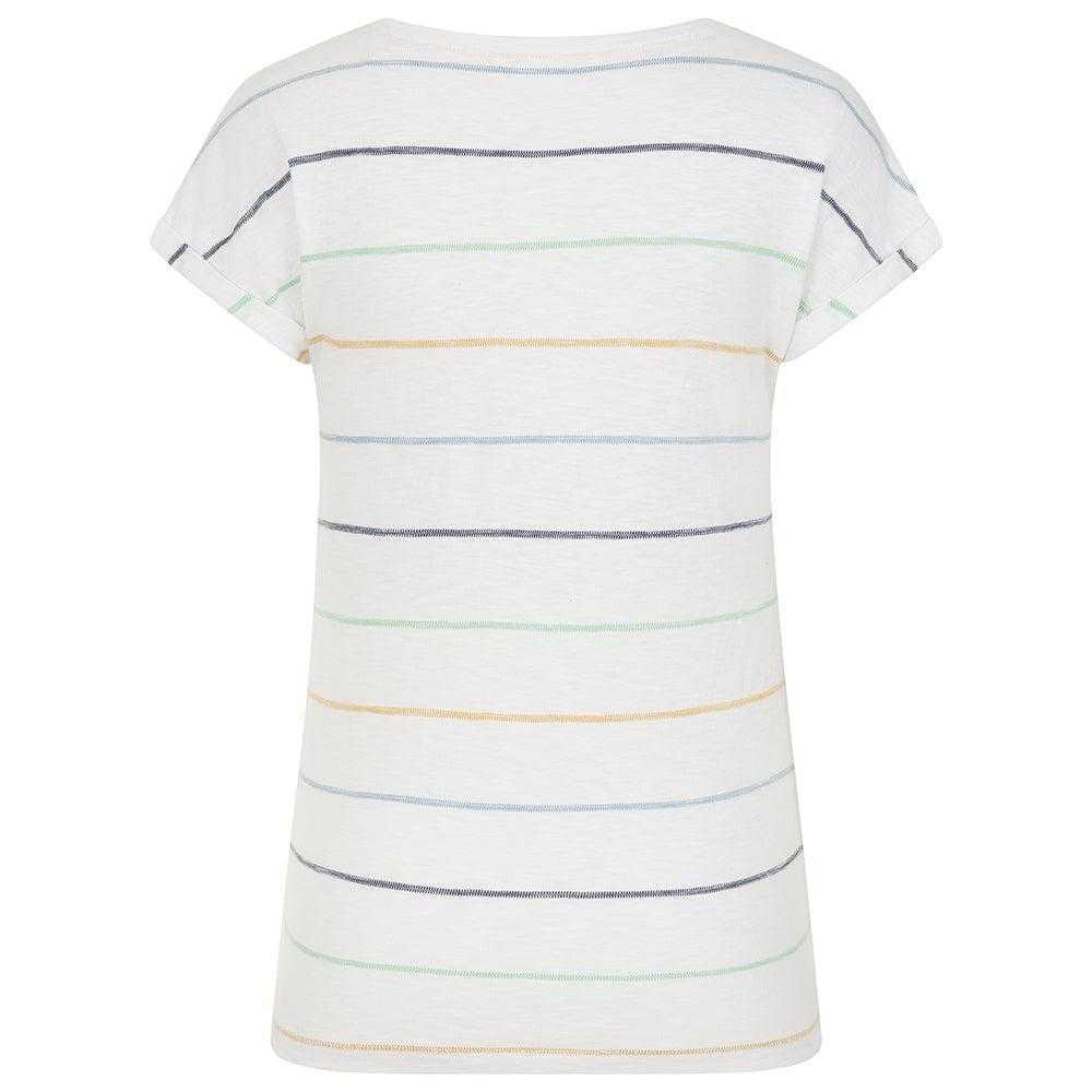 Lazy Jacks Damen/Damen Gestreiftes Strukturiertes T-Shirt