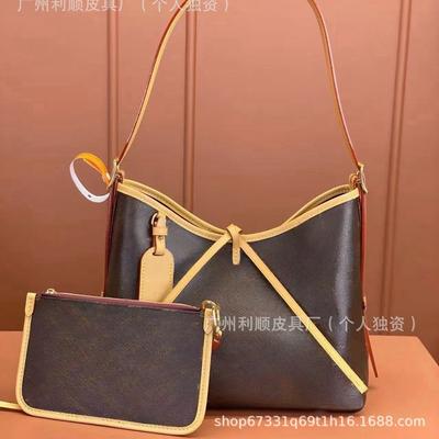 Guangzhou Direct Supply Carryall Underarm Tote Bag Hobo Shoulder Shopping Bag Mother and Child Leather Women's Bag