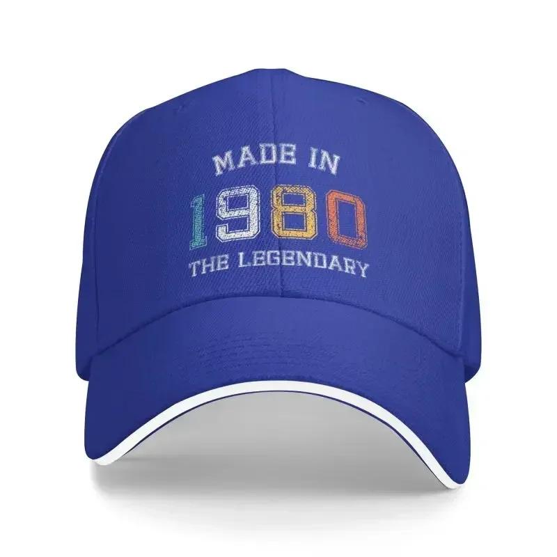 Personalized Made In 1980 Baseball Cap Hip Hop Adjustable The Legendary Are Born In 1980 42th Birthday Gift Dad Hat Autumn