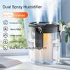USB Small Humidifier With Three Sprays And Large Amount Of Mist/Mini Humidifier With Night Light For Bedroom Desktop Large Mist