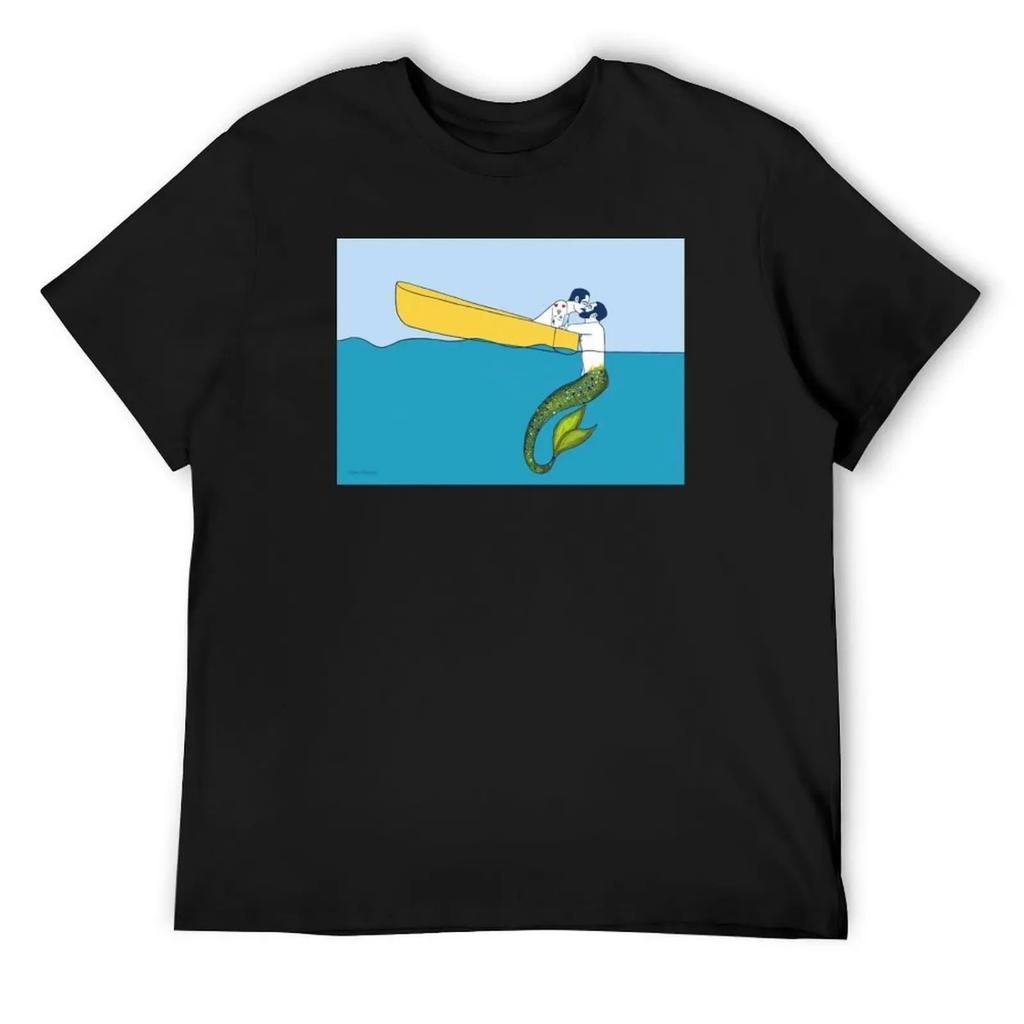 The sailor and the Triton T-Shirt Luxury man cute clothes shirts graphic anime men tshirt