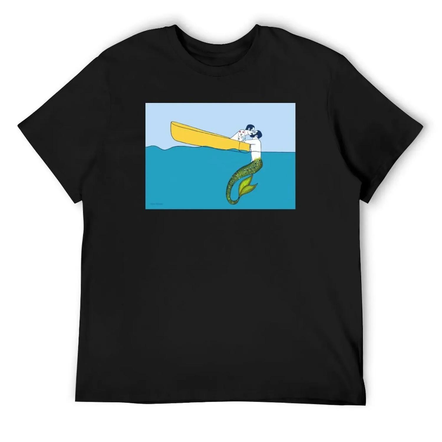

The sailor and the Triton T-Shirt Luxury man cute clothes shirts graphic anime men tshirt XXXXXL