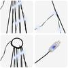 LED Christmas Tree with Ground Spikes Cool White 511 cm Metal