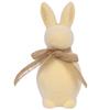 Easter Bunny Flocked Rabbit WITH Ribbon 15 CM