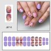 Quadratische Aufklebenägel Blume Falsche Nägel Aufklebenägel in 12 Größen, 24 Stück Französische Nagelspitzen für DIY Nagelkunstdekorationen