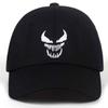Demon Grin Scary Mouth Flat Brim Adjustable Snapback Cap Polyester Adjustable Street Style Urban Street Baseball Hat For Men Women Gender Neutral