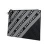 Givenchy Fashion Letter Print Zipper Leather Clutch Men clutch Black BB604GB0KT-001