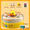 B.Duck Little Yellow Duck Parent-Child Educational Bouncing Fishing Toy Gift