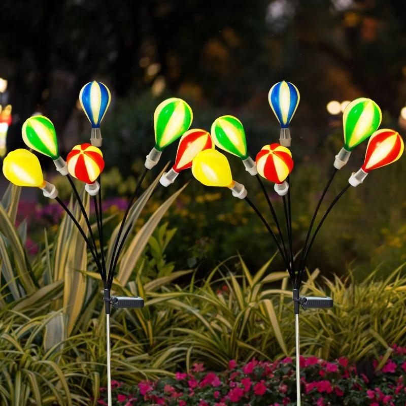 High-quality balloon lights garden waterproof outdoor solar lights Easter decorative lights Atmosphere lights courtyard lights
