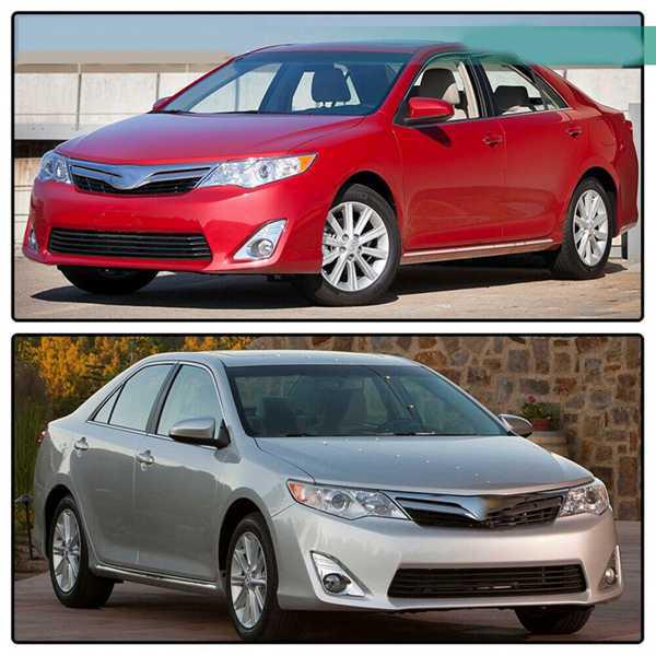 Set of Front Fog Light Assemblies for 2012-2014 Toyota Camry (US Version), Chrome-Plated, Anti-Collision Bumper Lights