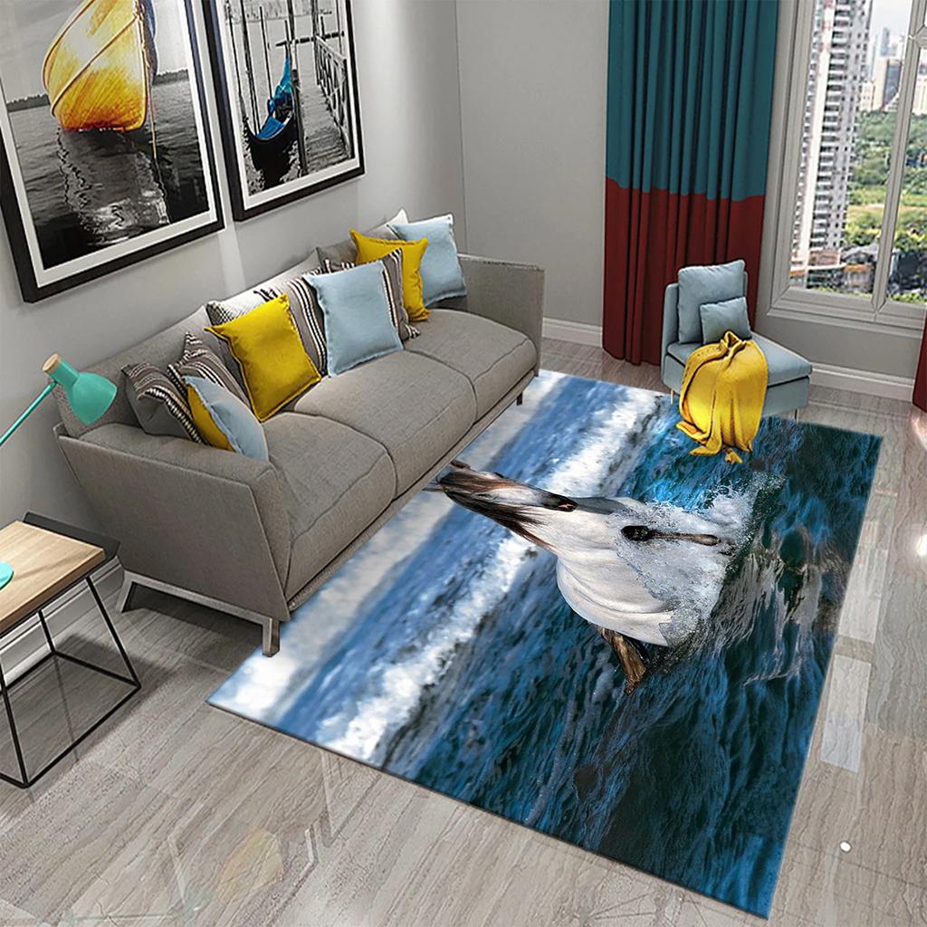 3D Horses Carpet Running Animal Carpet for Bathroom Entrance Door Mat Living Room Kitchen Non-Slip Carpet Bedroom Doormat Rugs