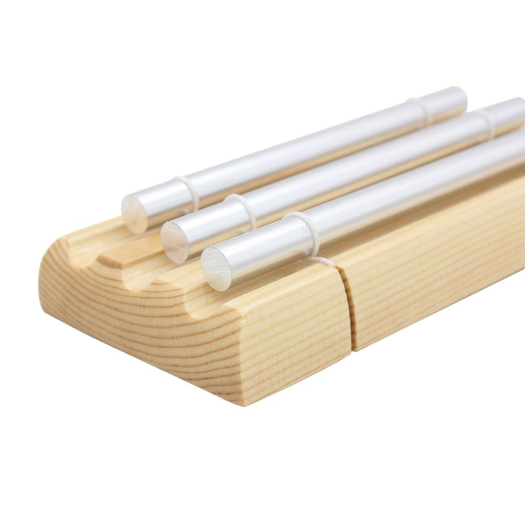 Meditation Trios Chime, Chime 3 Tones Trios Chime Bells Hand Percussion Chimes for Prayer Meditation Teacher Classroom