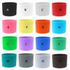1Pc 27G 7cm 16 Colour Soft Silicone Heat Insulated Cup Sleeve Antiskid Grain Stripes Non-slip Wraps Glass Odorless Anti Slip