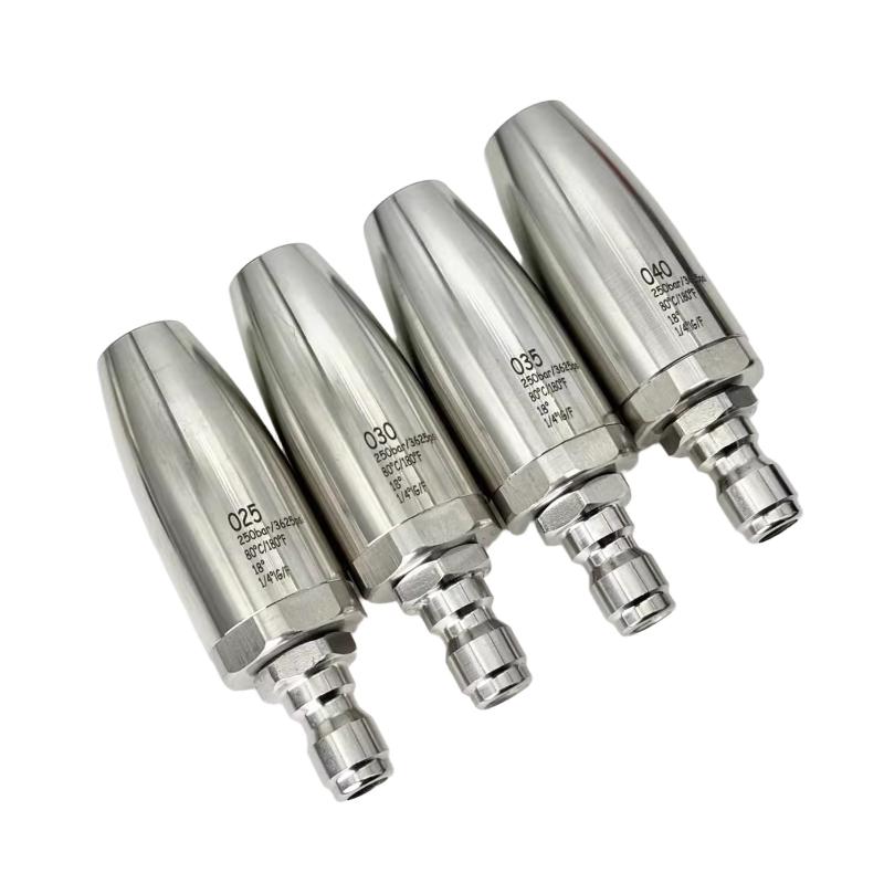 30/35/40/45/50 360° Stainless Steel Swivel Pressure Washer Nozzle Quick-Connect Lotus Spray Head For Tree Bark Rust Removal