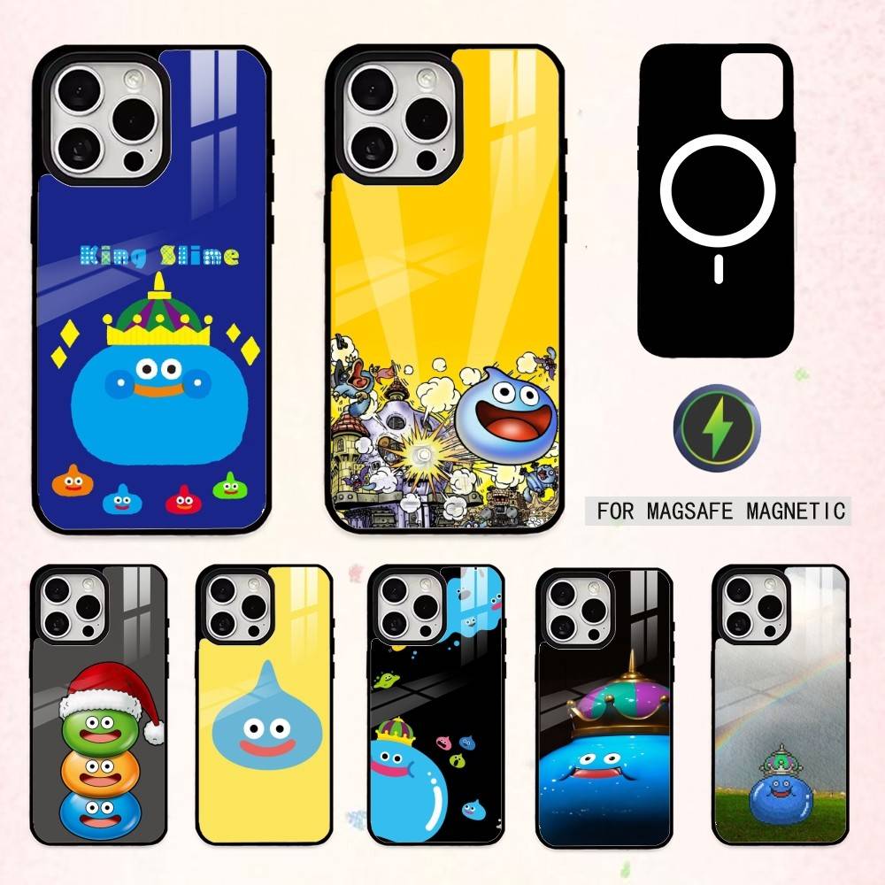 D-Dragon Q-Quest S-Schleime Handyhülle Für iPhone17,16,15,14,13,12,11 Plus,Pro Max Magnetisch Für Magsafe Kabelloses Laden