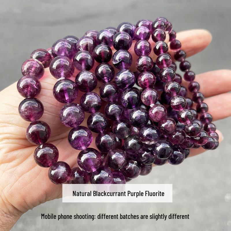 Jingde 8A Natural Green Fluorite Crystal Beaded Women's Bracelet