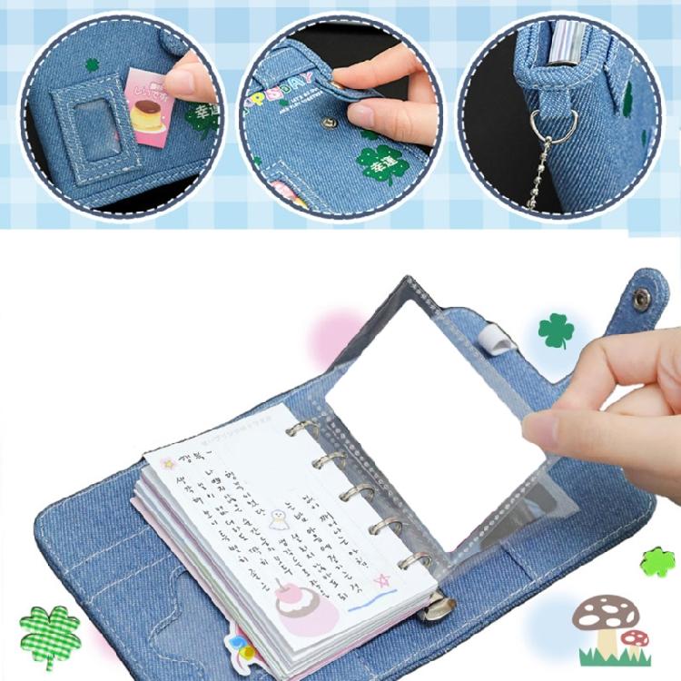 Travel Notebook Retro Notebook Colorful Page Binder Notebook Sweet Clovers Notebook Office School Supplies for Students
