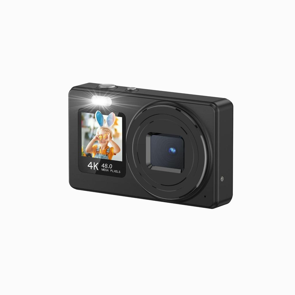 4K HD Dual Screen Zoom Selfie Camera for Students and Parties - Portable CCD Children's Camera