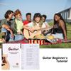 Learn Guitar Songs & Music Theory Self Study Guide Paper Texture Suitable for Adult Beginners with Video Lessons