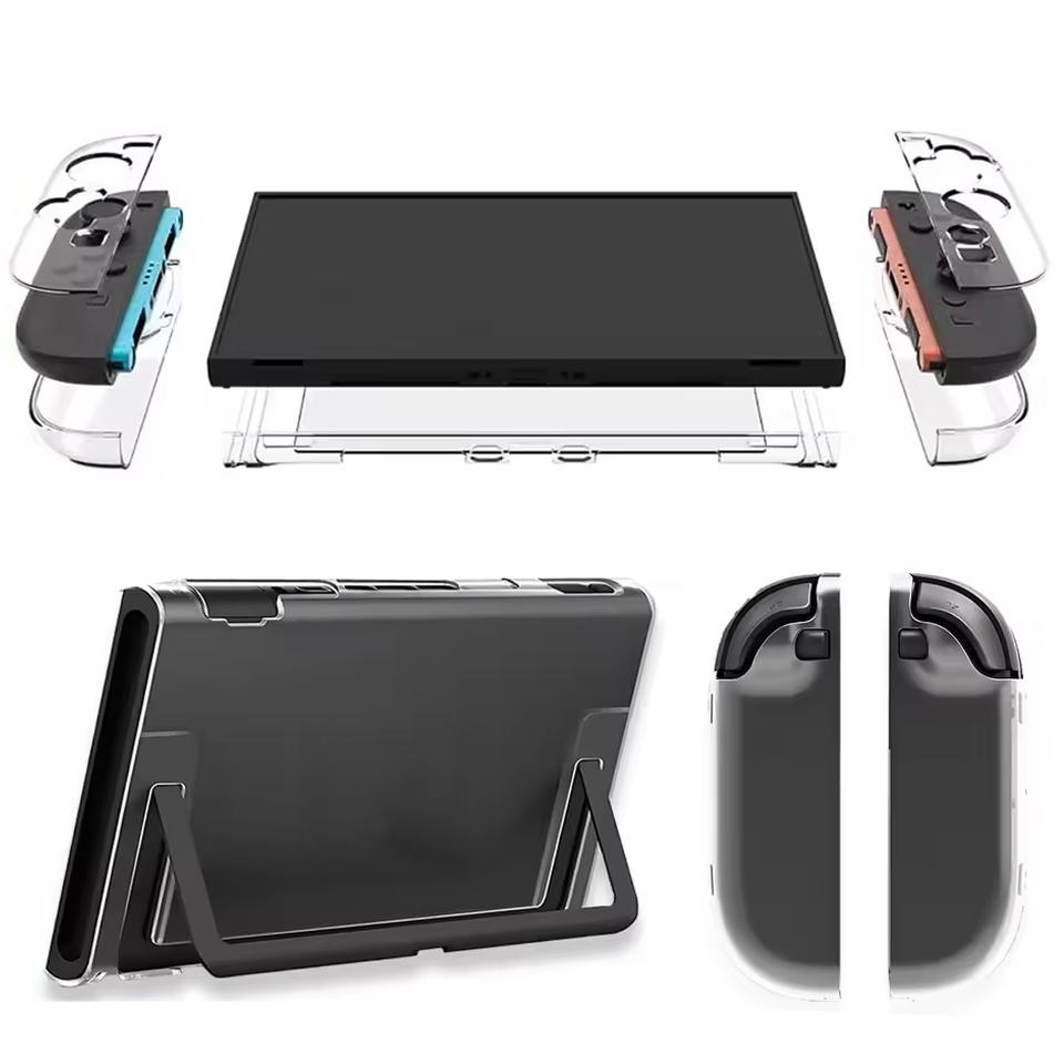Transparent PC Hard Case for NS Switch 2 Joycon Gamepad Controller Protective Shell Cover Full Protector For Switch2 Accessories